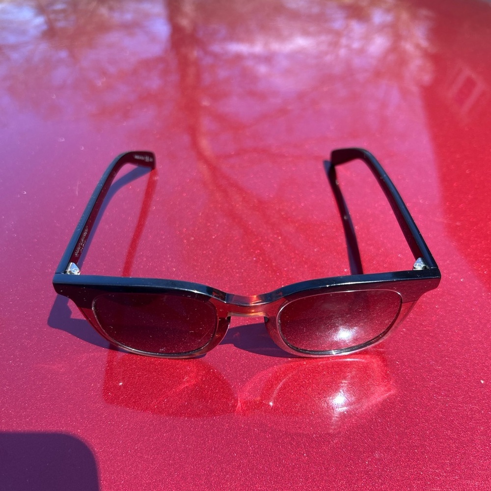 Saint Laurent Black and Brown Sunglasses